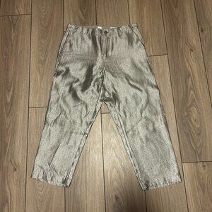 Gap Women's Girlfriend Gold Shimmer Trousers